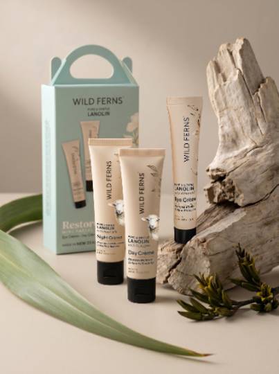 Wild Ferns Lanolin Mini Facial Set Restore Ritual